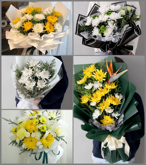 山东莱芜莱城区寨里镇周王许村白事花束代送